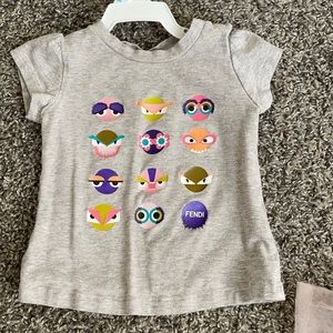 Fendi baby girl top 12 months